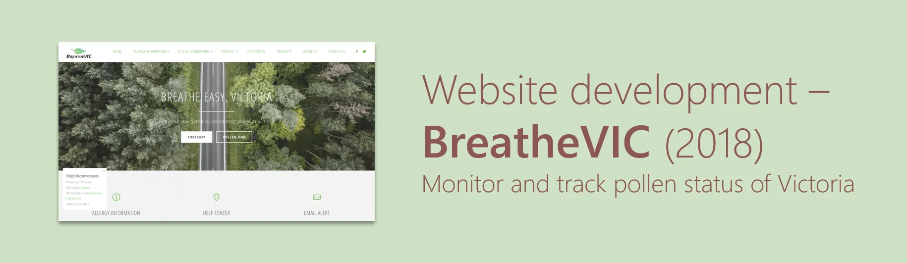 BreatheVIC — application banner and brand