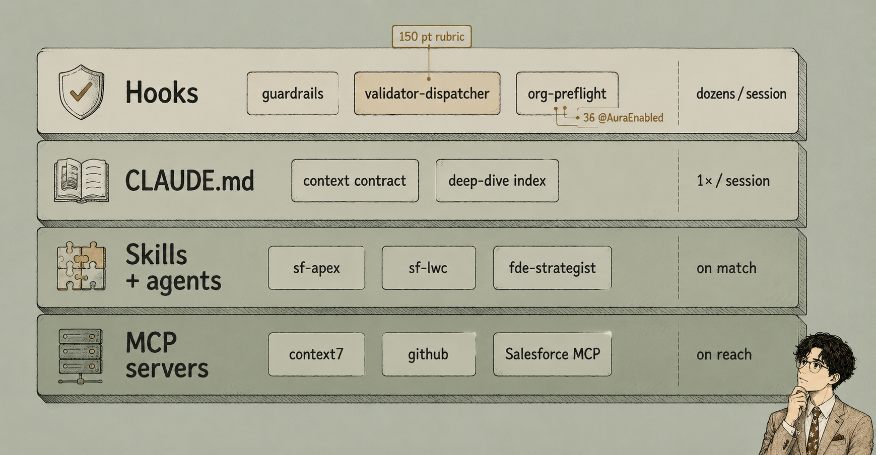 Cover image for I Built a Claude Code Harness for a Salesforce Project. Here's What's Inside.